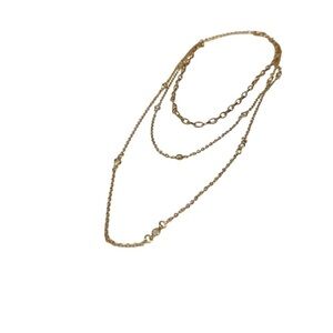 Gold-Tone 3 Layered Necklace